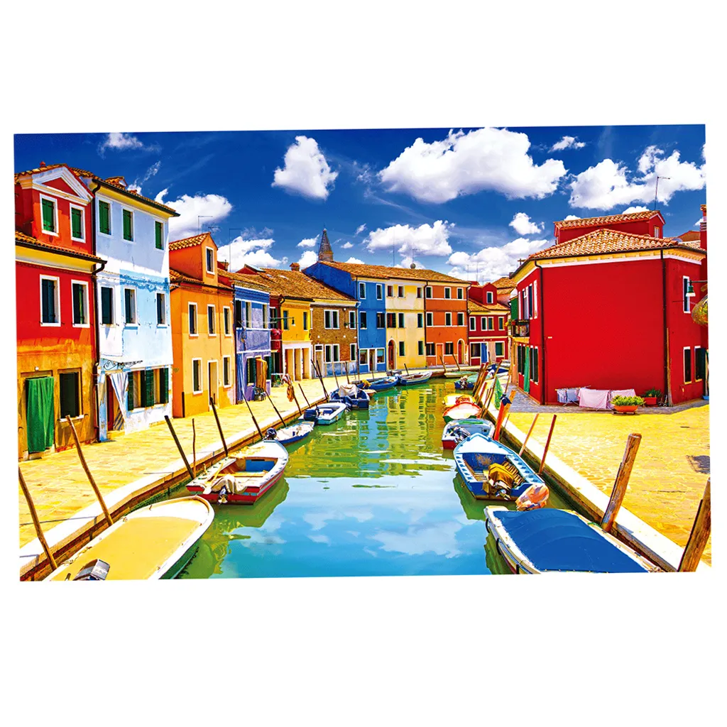 DIY 1000 Pieces Puzzle Set Beautiful Painting Country Landscape Jigsaw Toy Kids Adult Gifts