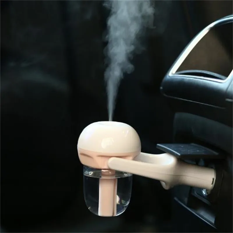 USB Carsプラグ加湿器新鮮な爽やかな香料ehicularエッセンシャルオイル超音波加湿器アロマミストディフューザー