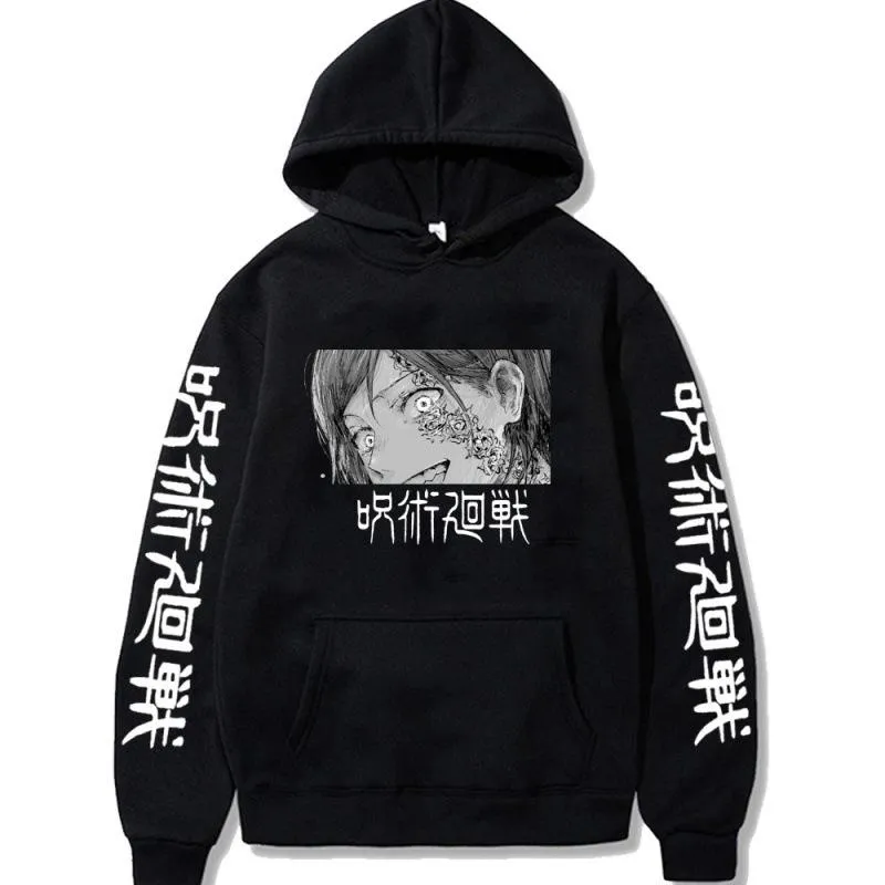 Men's Hoodies & Sweatshirts Jujutsu Kaisen Anime Hoodie Graphic Jumpers Hip Hop Casual Harajuku Kugisaki Nobara Aesthetic Sweatshirt Unisex