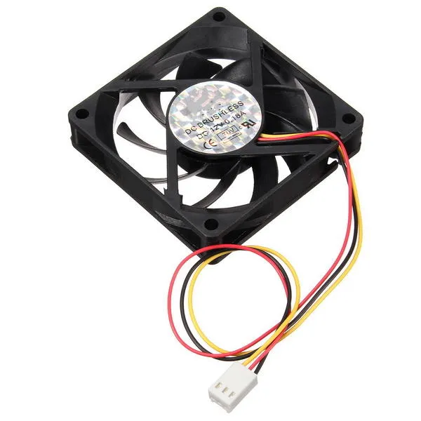 12 V interner Desktop-Computer CPU-Gehäusekühlung Cooler Master Silent Fan 7 cm