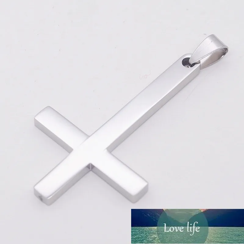 Gothic Kreuz Halskette - Rot Blutig Umgekehrtes Kreuz - Satanischer Schmuck Unisex