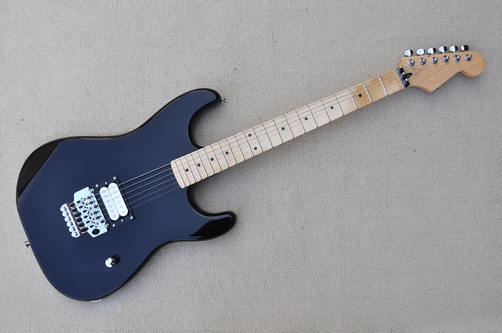 Black Body Electric Gitaar met Maple Neck, Chrome-hardware, op maat gemaakte services