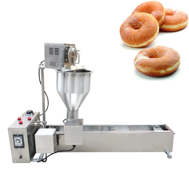 2500W Balvorm Mini Donut Machine Elektrische Donut Fry Machine Volledige Automatische Donut Maker Commercieel 304 roestvrij staal