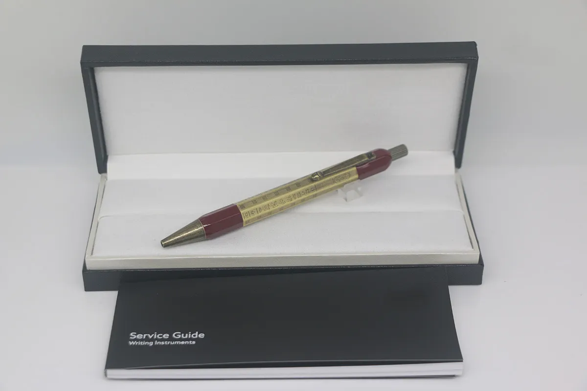 The Egipto Series 6 estilo Color de color Pen vintage Gold/plateado con número de serie Oficina de la escuela suministro de regalo perfecto