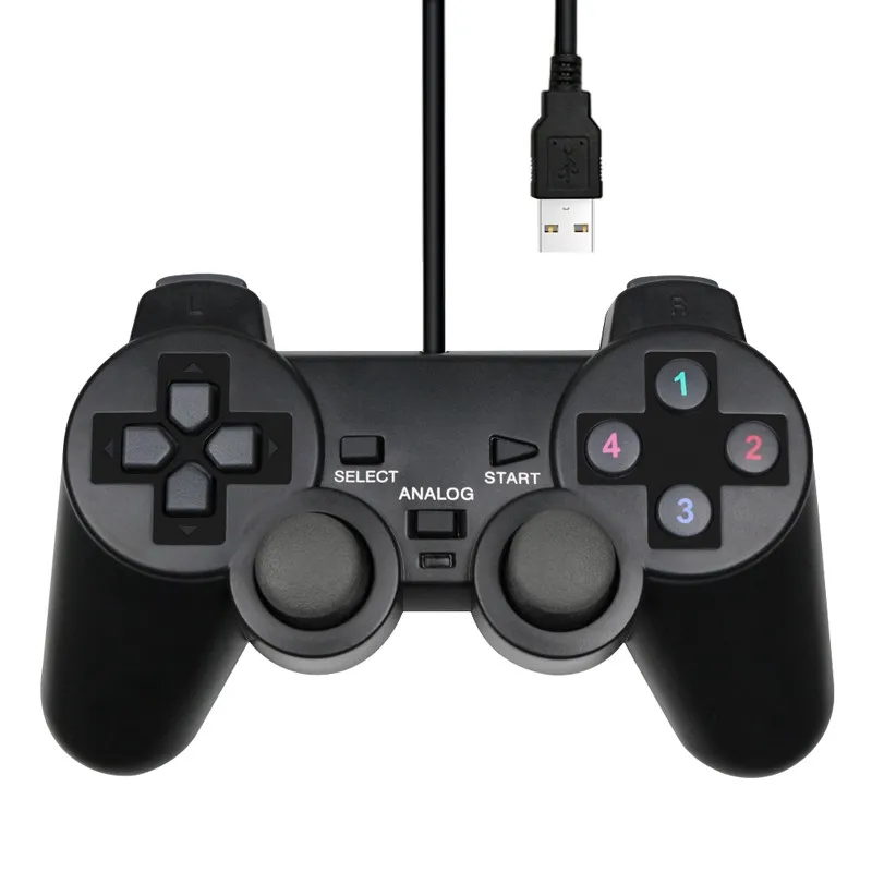 السلكية USB الكمبيوتر تحكم لعبة Gamepad ل WinXP / WIN7 / 8/10 Joypad لجهاز الكمبيوتر ويندوز الكمبيوتر المحمول لعبة جويستيك