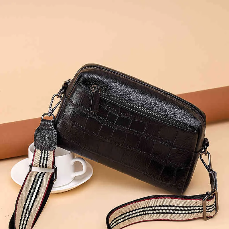 Inek derisi timsah karttri omuz eksen çanta kadınlar için parmak çanta rahat katı omuz çantaları crossbody çanta