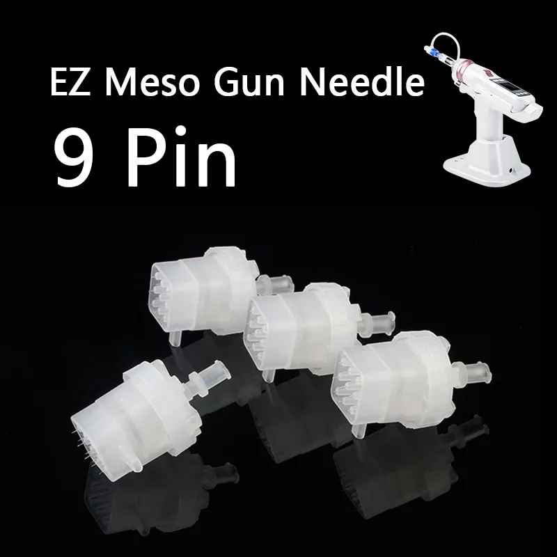 EZ Meso Gun Igle 9 Igły Wskazówki Negatywne wkłady ciśnieniowe dla EZ Pacuum Mesoterapy Wtryskiwacz
