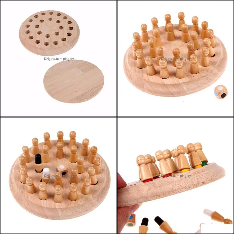 Kids Wooden Memory Match Stick Chess Game Toy Kids Montessori Educational Block Toys Gift Children Early Educational Wood Toy