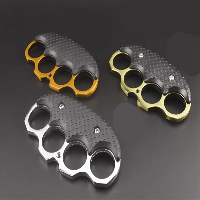 Kunst Martial Combat Clip Hand Clasp Fist Clasp Tiger Finger Glove Iron Four Finger Tiger Legal Self-Defense Weapon Hand Support Ring 662 Z2