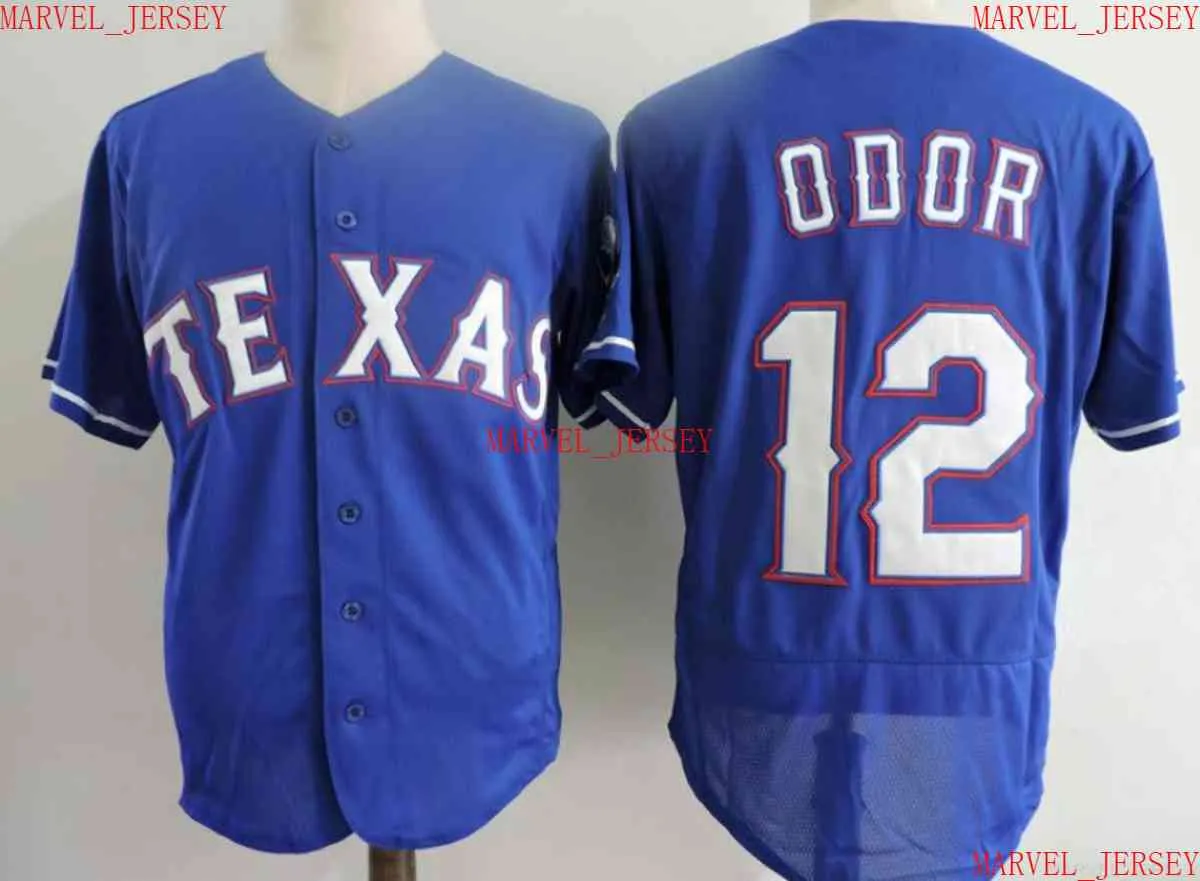 Uomo Donna Gioventù Rougned Odore Maglie da baseball cucite personalizza qualsiasi numero di nome maglia XS-5XL