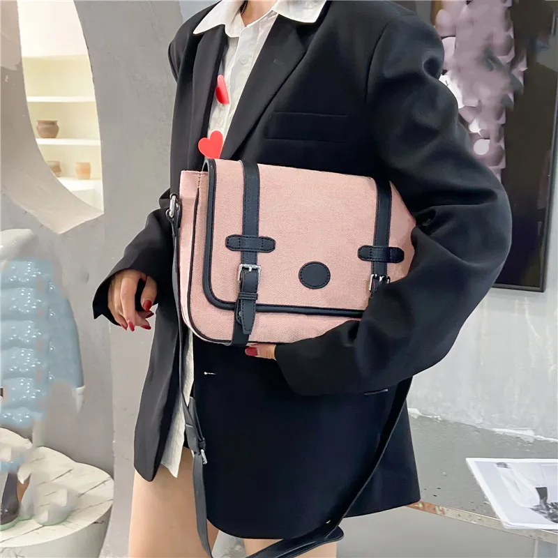 Top Quality Designer Satchel Bag for Women Canvas Crossbody Bags Ladies Large Capacity Cross Body Purse