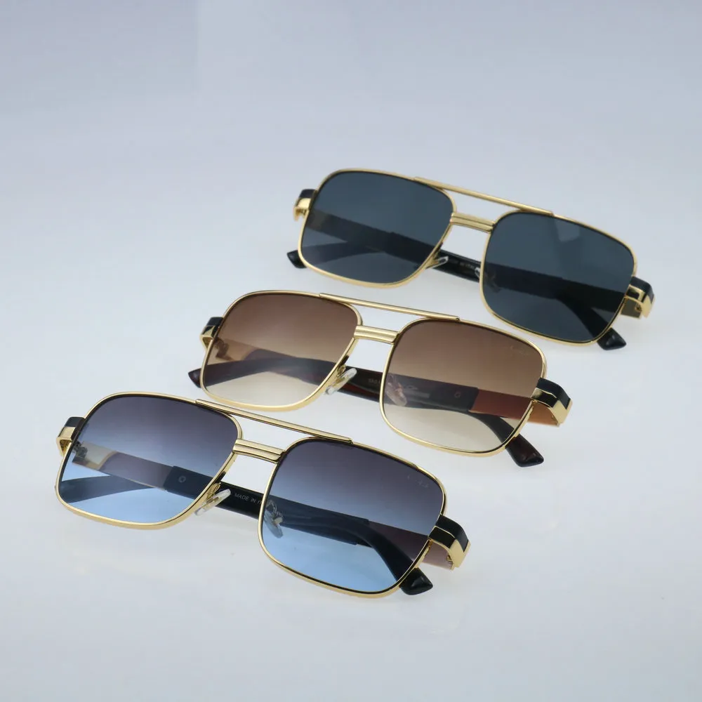 Modieuze rechthoekige zonnebril voor heren Outdoor casual gepolariseerde bril voor heren dames Herken zonnekleppen UV400-zonnebril