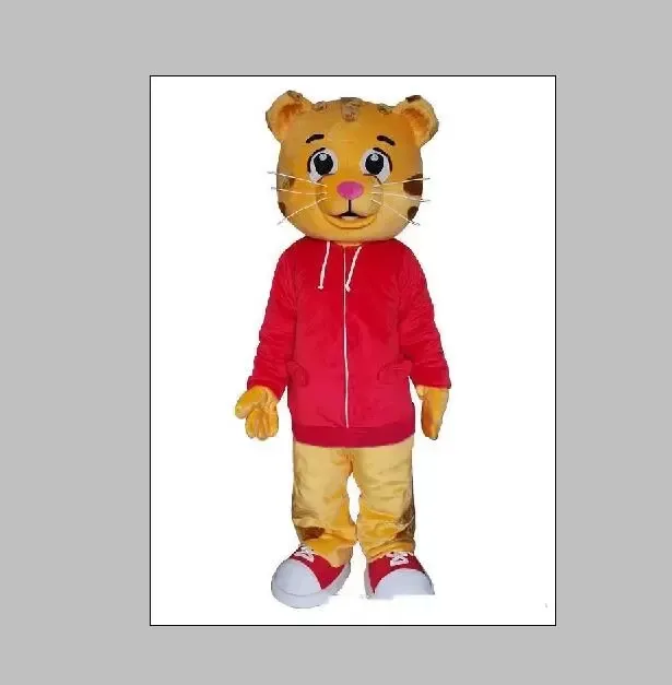 Factory Hot New Daniel Tiger Mascot Costume voor Volwassen Dier Grote Rode Halloween Carnaval Party