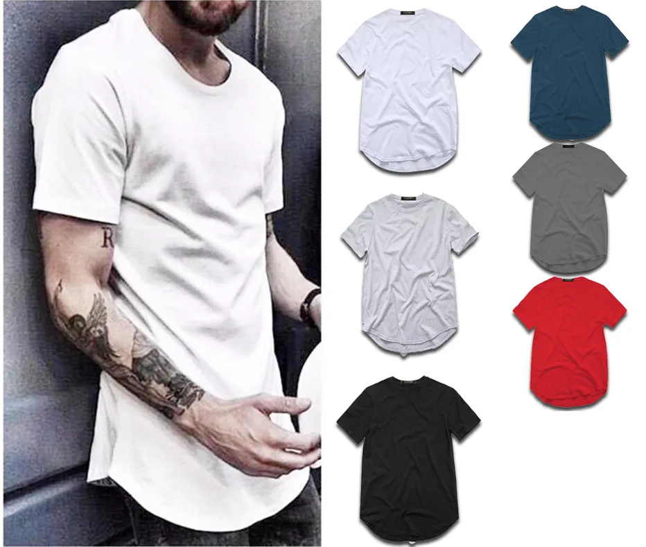 Men's Designer T shirt Summer Cotton Streetwear Hip Hop T-shirt tops Extended tee TX145