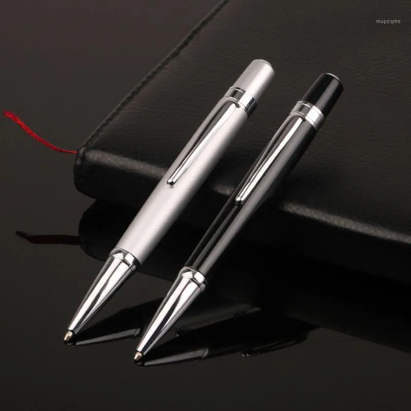 Mini rouleau de stylo à bille en métal de luxe 1.0mm fournitures scolaires de commerce d'encre noire PXPA1