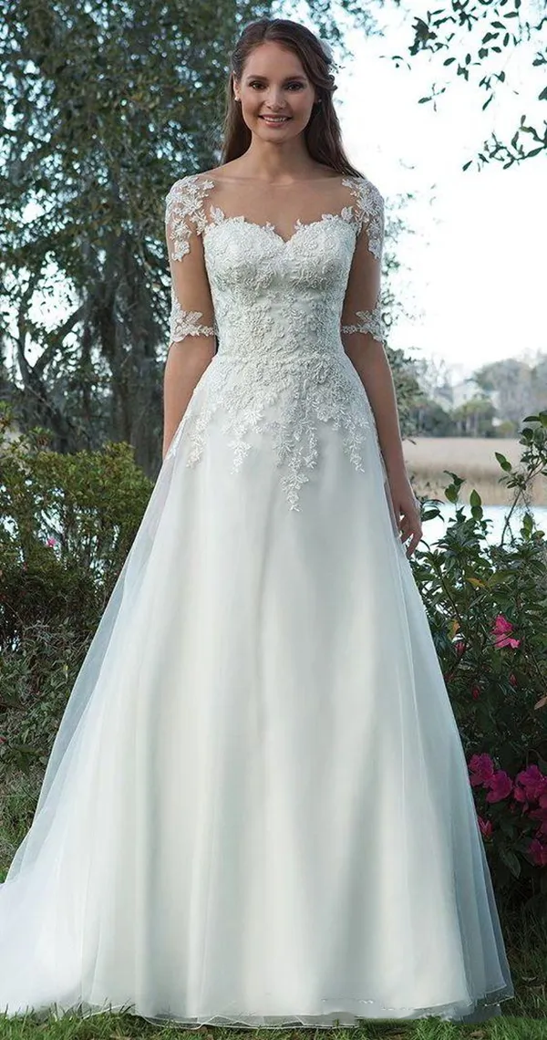 Elegant Garden A Line Wedding Dress Lace Appliques,... From Elegantweddings, $122.83 | DHgate.Com Elegant Garden A Line Wedding Dress Lace Appliques,... From Elegantweddings, $122.83 | DHgate.Com