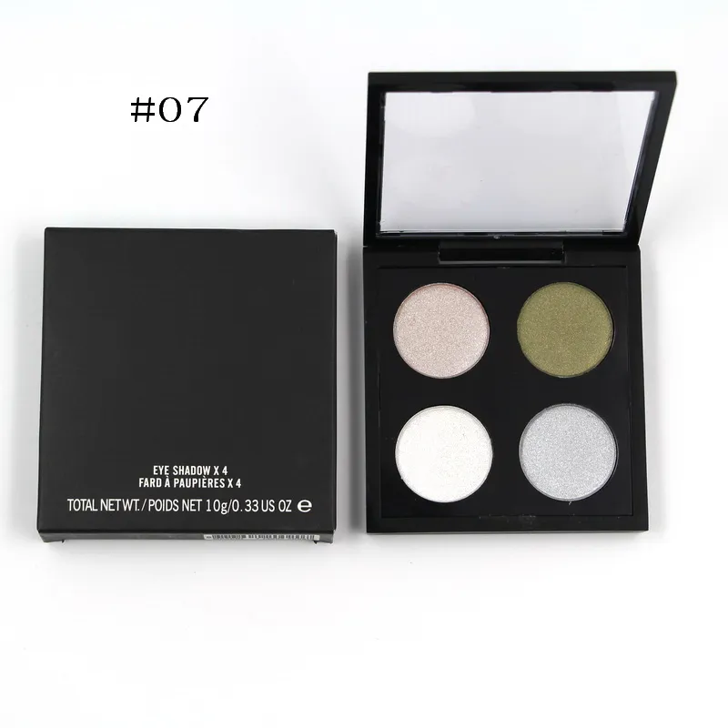 Makeup Beauty Pro Color 4 Eye Shadow Pallete Compact Colorful Shimmer Natural Lätt att bära ljusare ögonskugga