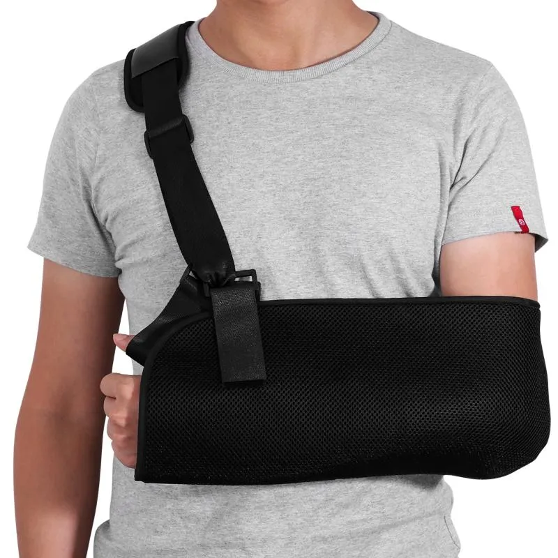 Racing Jackets Rosenice Arm sling verstelbare schouder Immobilizer pols elleboogsteunbeugel voor gebroken en gebroken