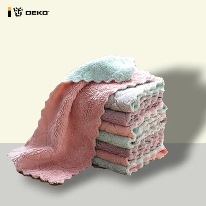 DEKOHM – serviettes absorbant l'eau, serviette de nettoyage épaisse, nappe, accessoires de cuisine, chiffon en microfibre