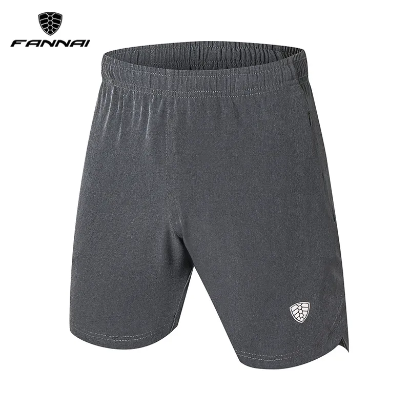 Fannai shorts الرياضة الرجال الجري crossfit الرياضة الركض المشي التدريب رياضة السراويل القصيرة التجفيف السريع سستة جيوب الرباط C0222