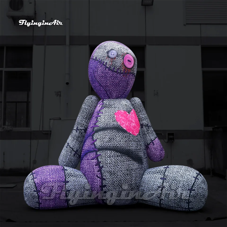 パーソナライズされた膨脹可能な呪われた赤ちゃんのおもちゃ3.5M爆血の人形の爆発の怖い怖い人形の人形のバルーンの屋外ハロウィーンの装飾