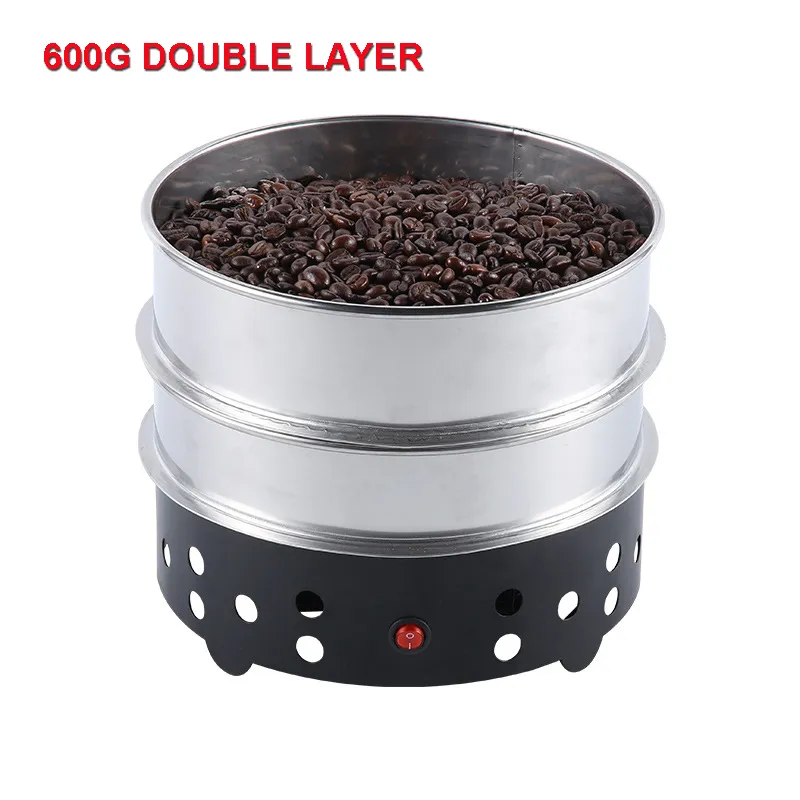 Small Electric Home Coffee Roaster Bean Cooler With Filter 600g