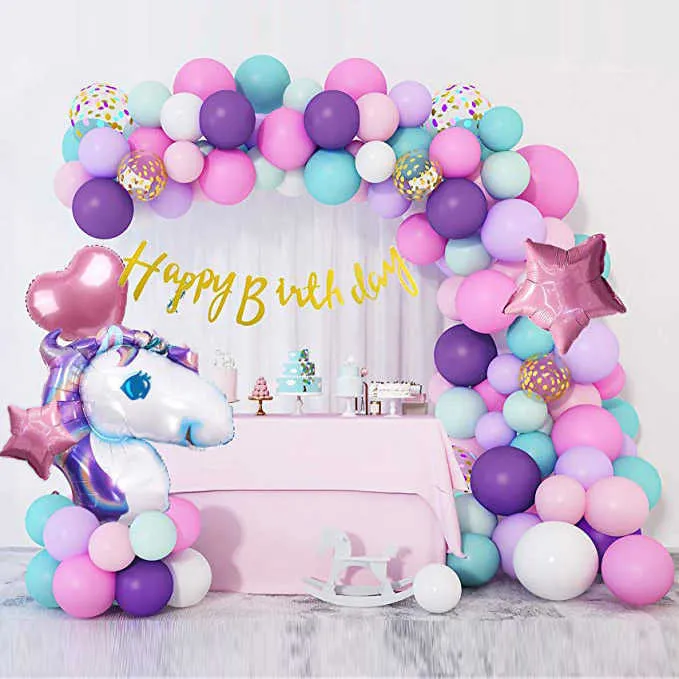 70 Pièces Licorne Decoration Anniversaire, Licorne Ballon, Licorne Toile de  Fond Anniversaire, Licorne Ballon Aluminium, Licorne Ballon Latex, Licorne  Kit Anniversaire pour Fille Fournitures de Fête : : Cuisine et  Maison