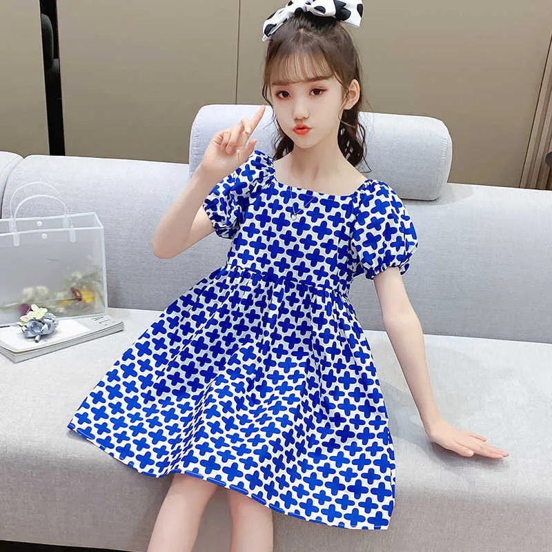 Nouvelle mode d'été manches volantes plaid bébé fille robe à volants robe pour enfants décontracté mignon bébé robe vêtements pour enfants Q0716