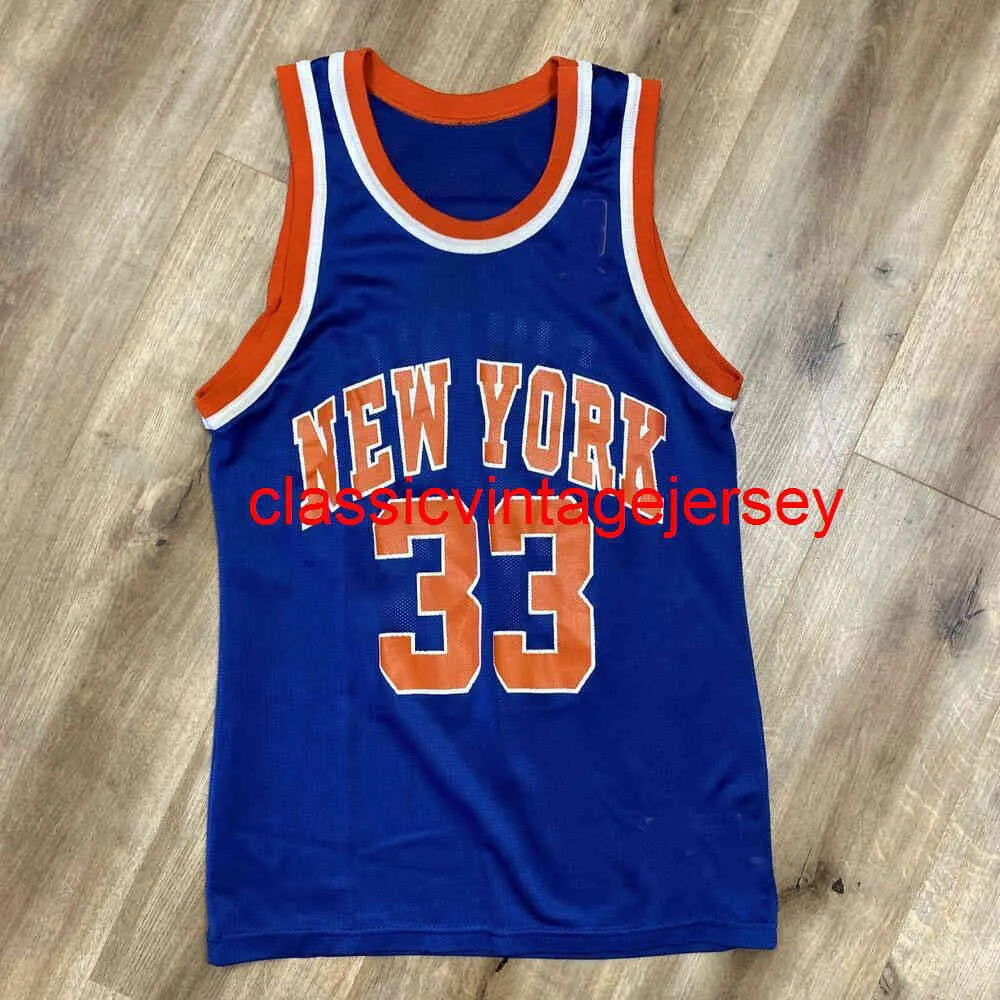 STITCHEDPATRICK EWING VINTAGE 90S Champion Basketball Jersey Hafdery Niestandardowy numer nazwy xs-5xl 6xl