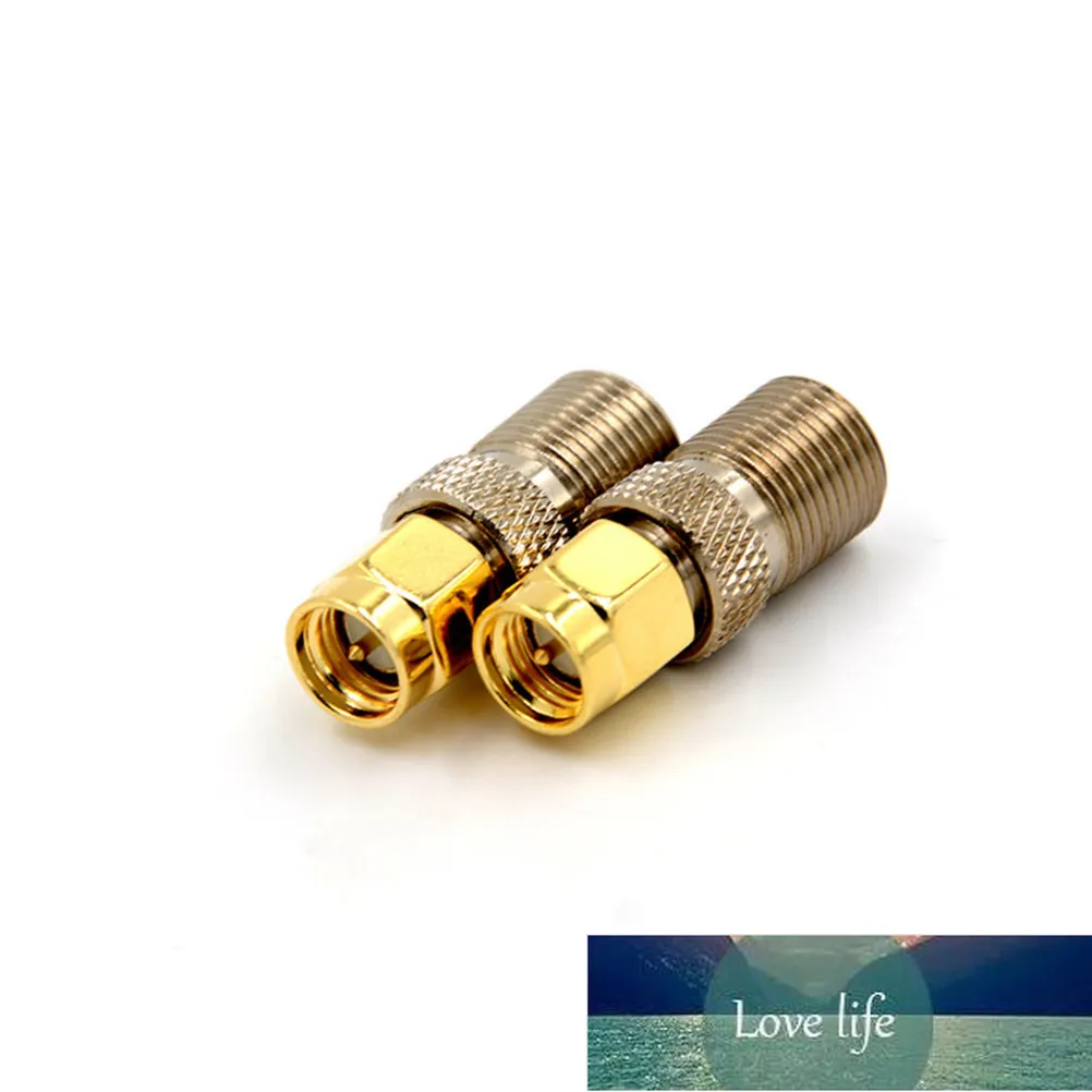 2x Adattatore Connettore Coassiale Tipo F Maschio A RCA Femmina - Convertitore Premium