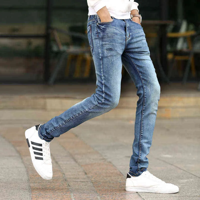 ギフト名入れ可能 メンズジーンズ21ジーンズスリムレギンス韓国の若者用途のカジュアルメンズ弾性パンツ 箱ボロb級特価 Apparel Men S Clothing Dev Apb Com La