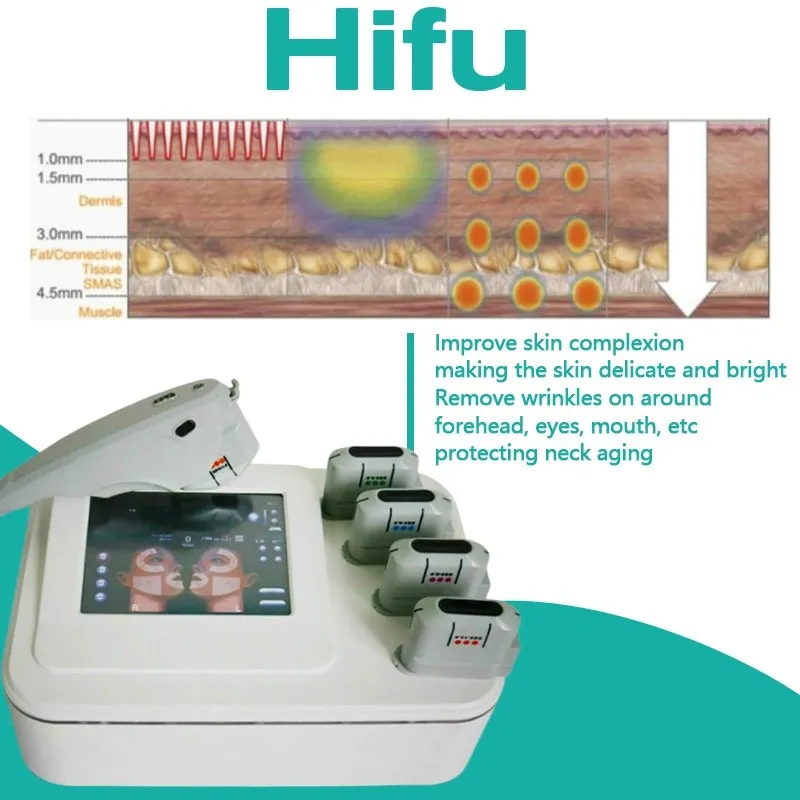 Máquina de emagrecimento de alta intensidade para uso doméstico remoção de rugas inteligente levantamento de pele aperto mini máquina Hifu Ce/Dhl