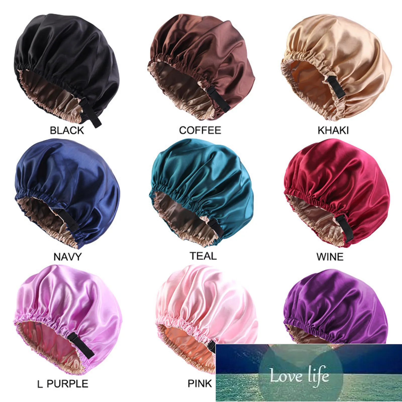 Reversible Satin Bonnet Hair Caps Double Layer Adjust Sleep Night Cap Head Cover Hat Women Turban Headwear Sleeping Caps Beanies Factory price expert design Quality