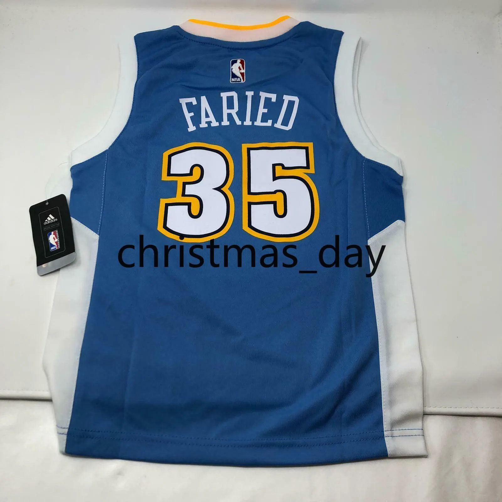 a buon mercato Maglia Kenneth Faried personalizzata Personalizzata Qualsiasi numero di nome Maglia cucita XS-5XL