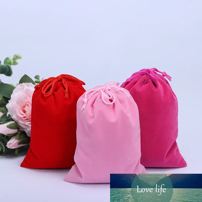10 pcs Mostrar sacos de embalagem pode personalizado presente de Natal cordão de veludo saqueta bolsas de tamanho pequeno saco de presente de jóias