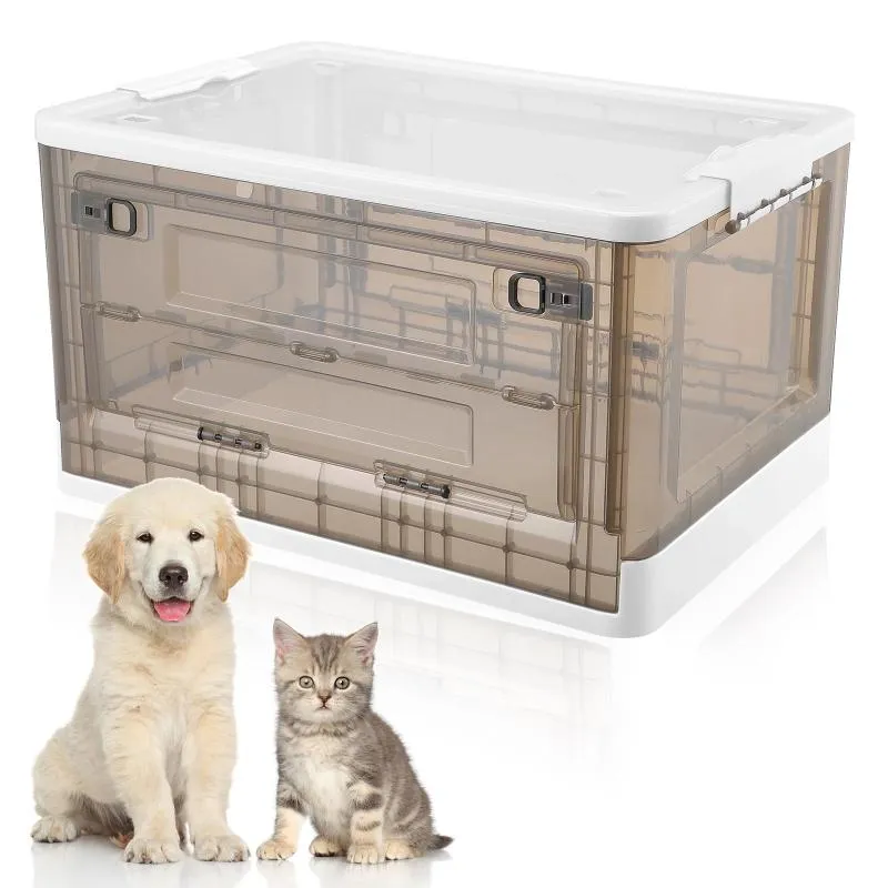 Cat-dragers, kratten huizen multifunctionele geboren incubators verneveld doos kitten opvouwbare incubator met wielen puppy kooien