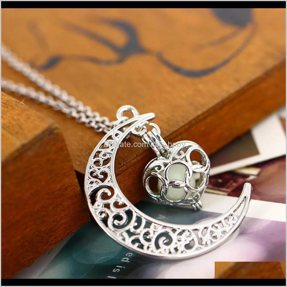 NEW FUNIQUE Fashion Luminous Glow In the Dark Necklace Sailor Moon Pendant Necklace For Women Heart Necklace