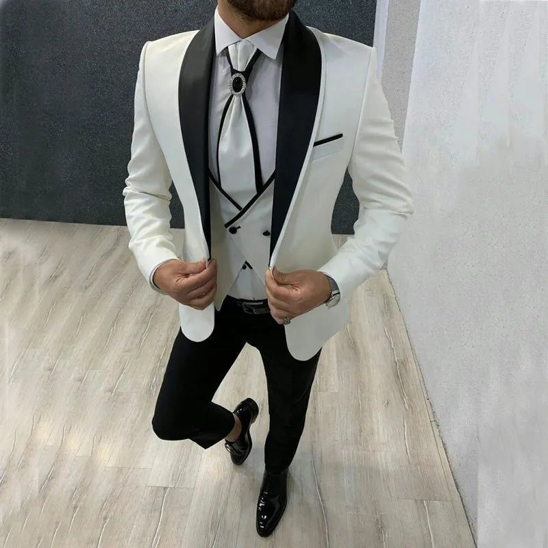 White blazer deals groom