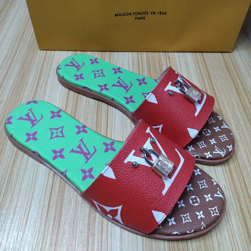 Lv flip flops sales womens