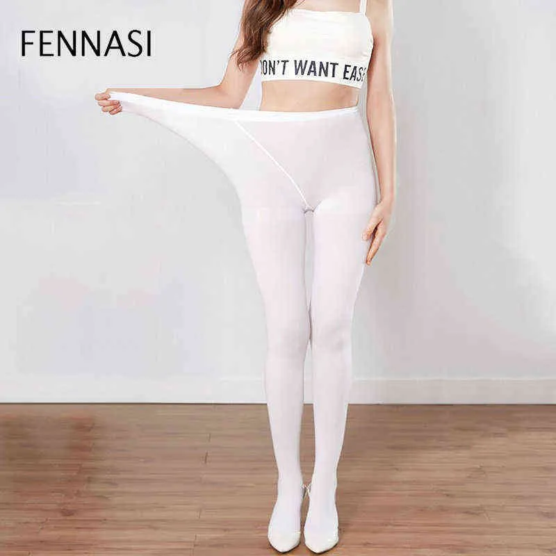 Fennasi Nylons Dame Gekleurde Panty Dance Ballet Kleverige Vrouw Compressie Witte Panty Black Panty Plus Size Dropshipping Y1130