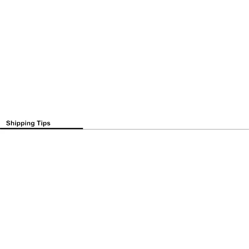 Shipping Tips