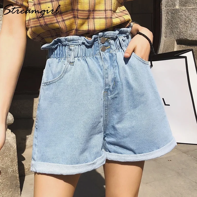 Jeans corti vita alta hot sale