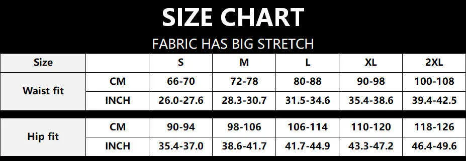 Skirt Size Chart