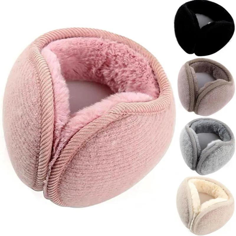 Kış Yumuşak Polar Tavşan Peluş Isıtıcı Earmuff Kulak Muffs Kapak Earwarmers Açık Rüzgar Geçirmez Unisex Erkekler Kadınlar Earmuffs Giyim