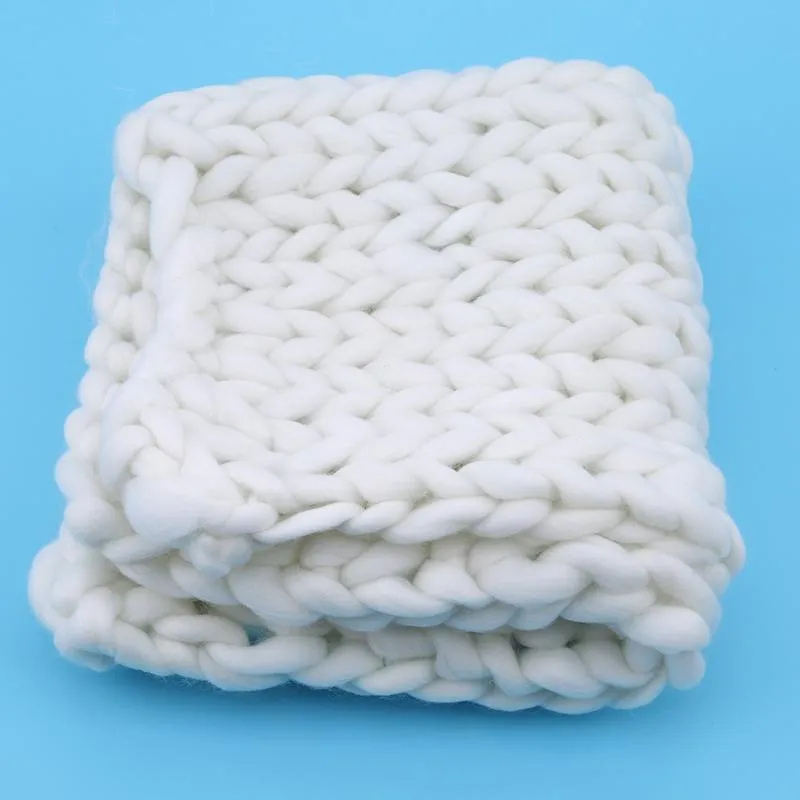 Одеяла, запечатленные высококачественные рука, тканые шерстяные вязание крючком детское одеяло родиемое сосредоточенность густые тканые поставки