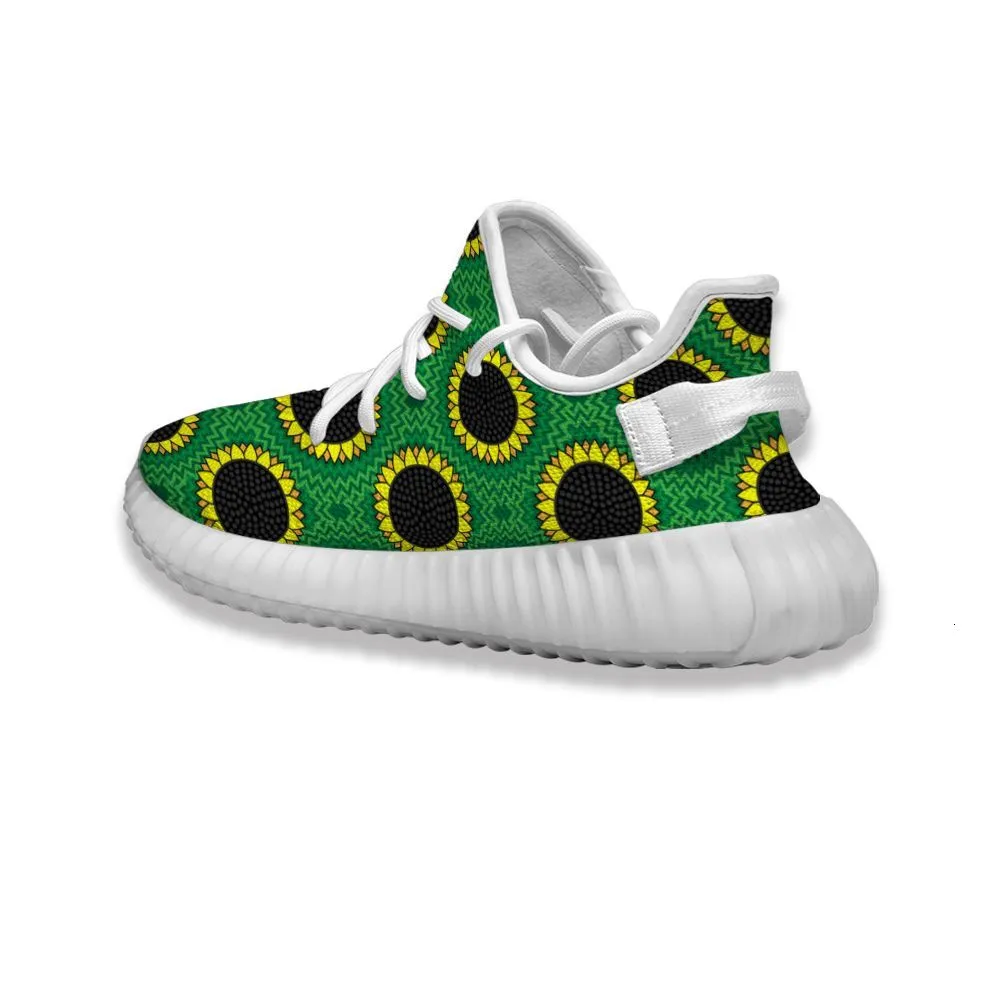 日本通販サイト 緑の背景でdiyカスタムブラックヒマワリ緑の背景ランニングシューズメッシュプリントメンズレディーストレーナー屋外スポーツスニーカー アウトレット 二 つ折り Mail Livic Co Ke