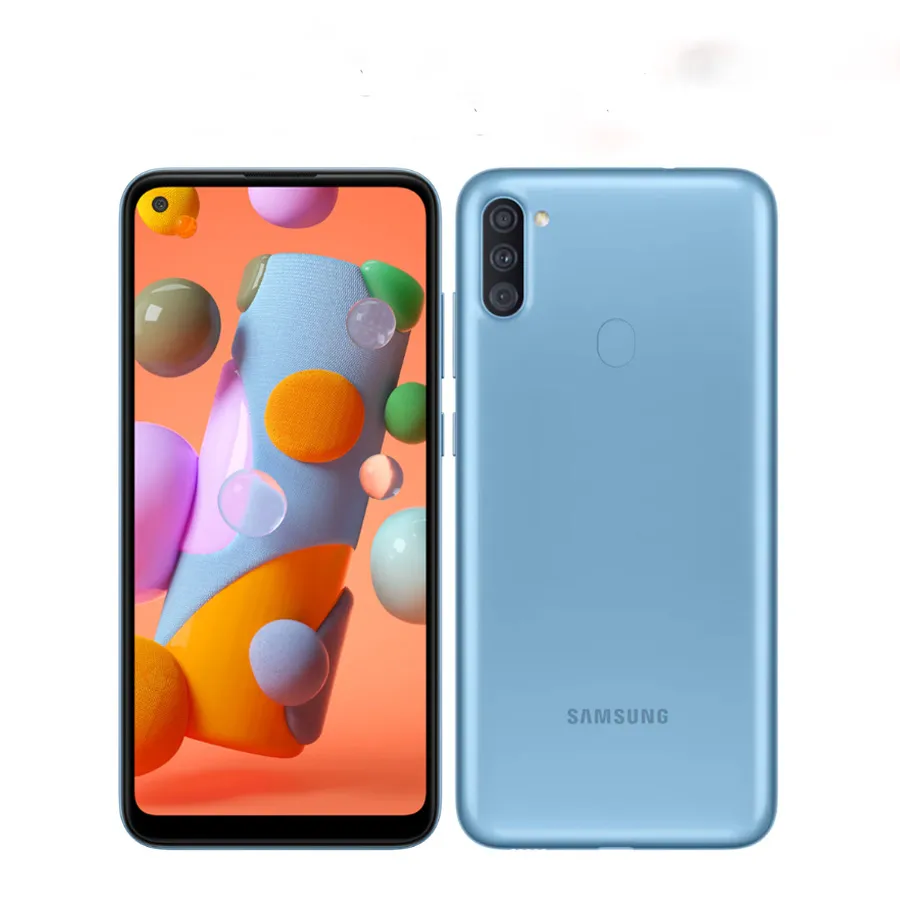 الأصلي مقفلة Samsung Galaxy A11 A115F / DS 32GB ROM 2GB RAM 6.4 "4000mAh الثلاثي الكاميرا الرئيسية تجديد الهاتف المحمول