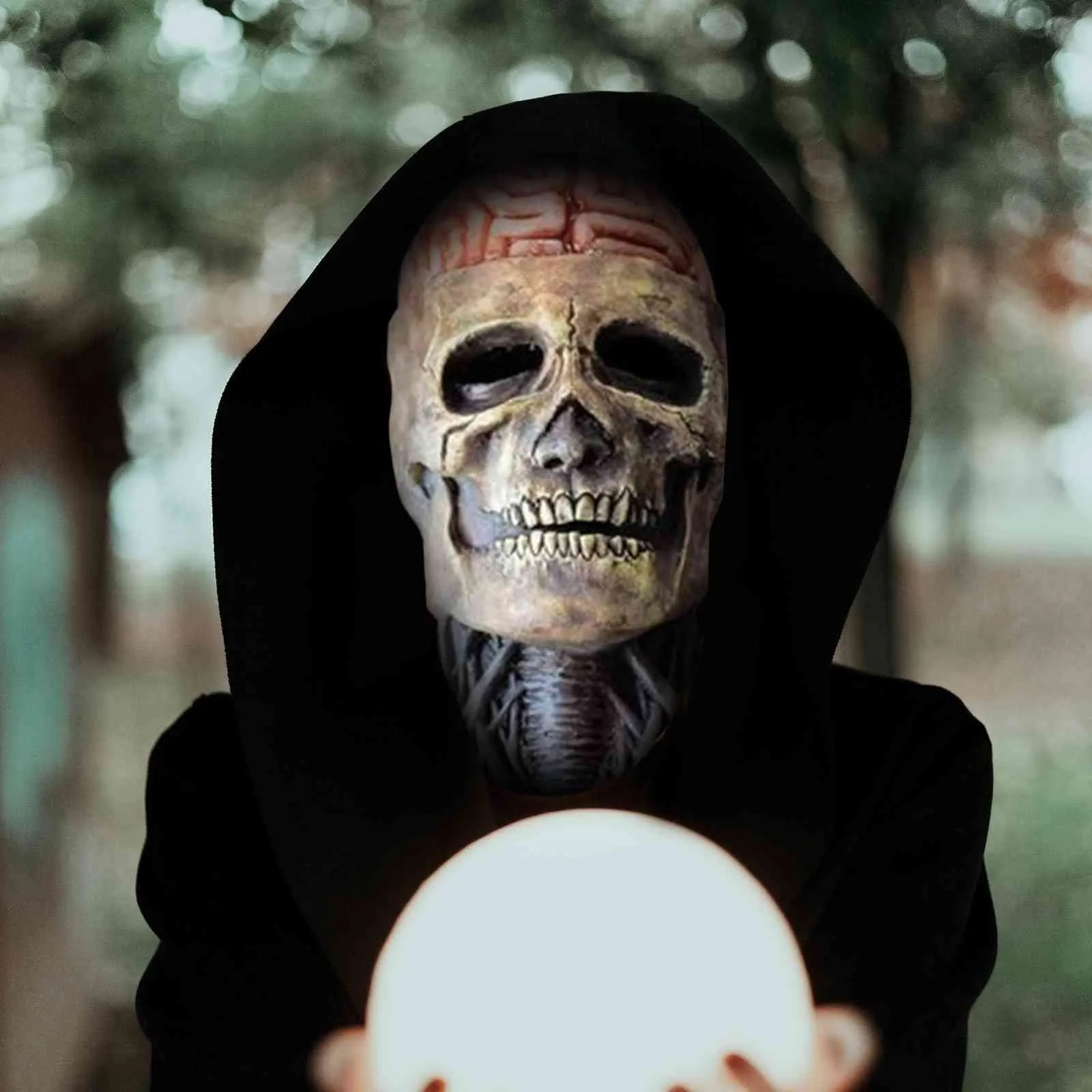 Kostümzubehör Schädel Brain Leakage Halloween Cospaly Maske Horror The  Living Dead Decay Evil Ghost Party Kostüm Festliche Atmosphäre Supplies  L230918 Von 12,11 €