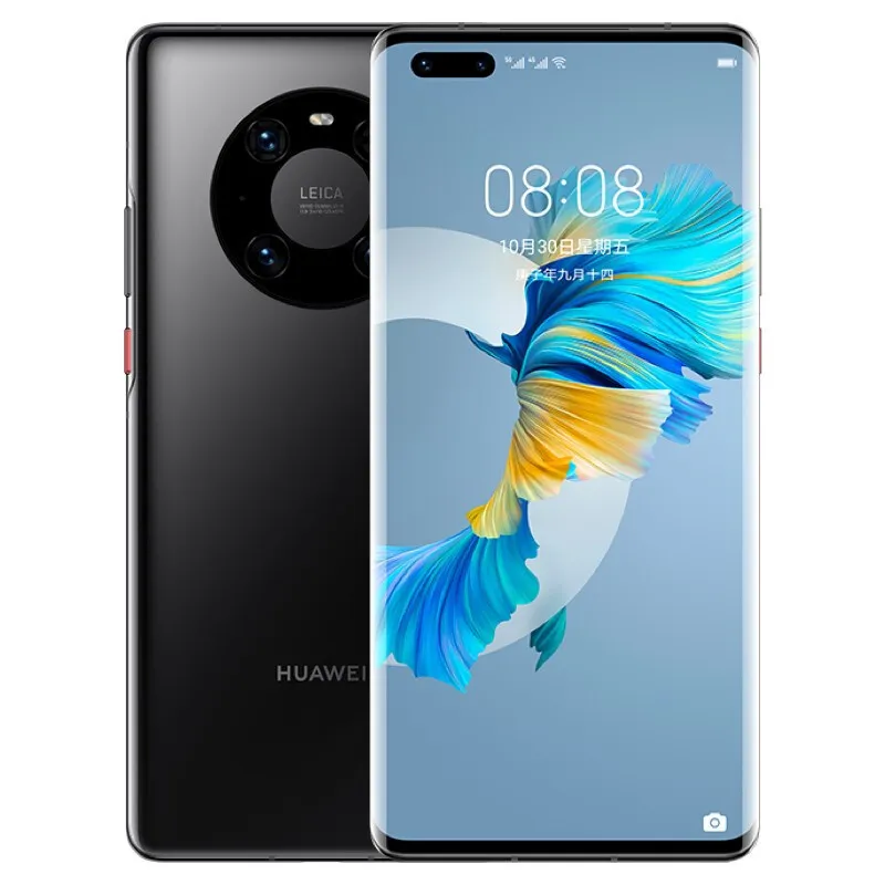 Oryginalny Huawei Mate 40 Pro 5g Telefon komórkowy 8GB RAM 128GB 256GB ROM Kirin 9000 50mp NFC IP68 4400MAH Android 6.76 "OLED Pełny ekran Filownia Twarz 3D Inteligentny telefon komórkowy