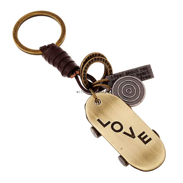 Love Skateboard Key Ring